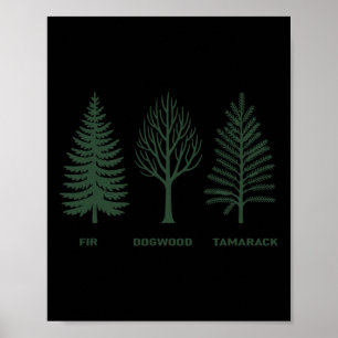 Affiche Sapin Cornouiller Tamarack Pour Hommes Femmes