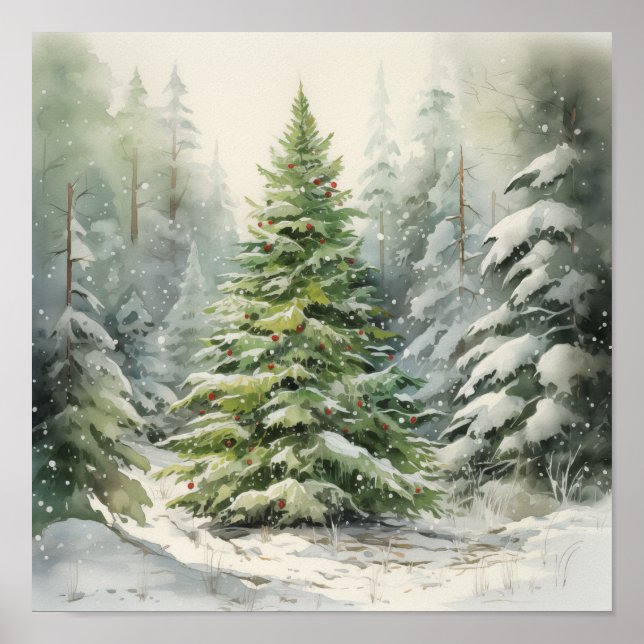 Affiche Sapin de Noël (Devant)