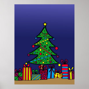 Affiche sapin de Noël