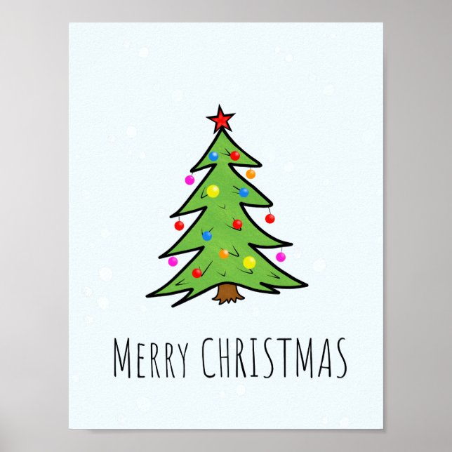Affiche Sapin de Noël (Devant)