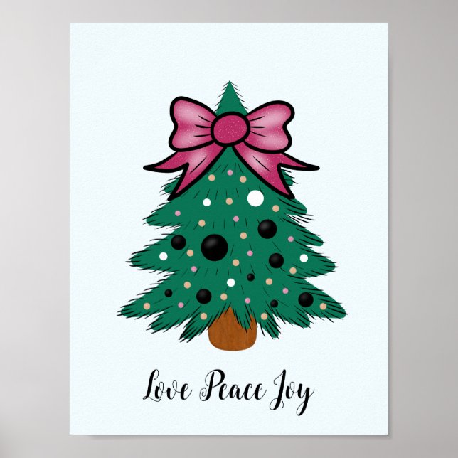 Affiche sapin de Noël (Devant)