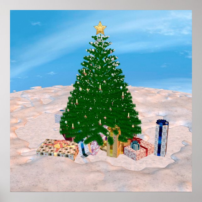 Affiche Sapin de Noël (Devant)