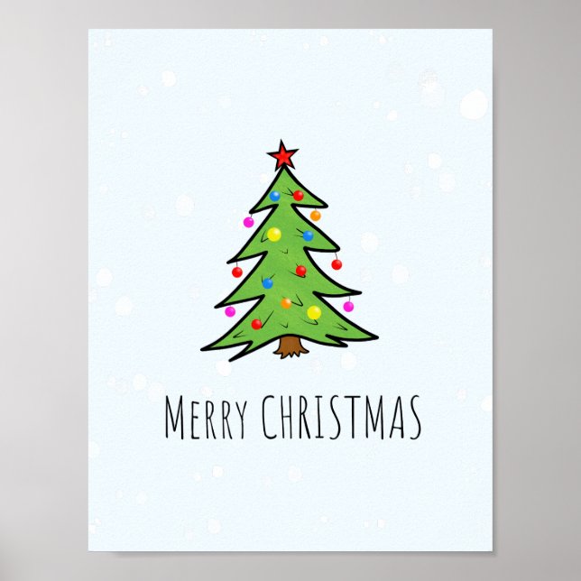 Affiche sapin de Noël (Devant)