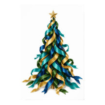 Sapin de Noël avec Rubans