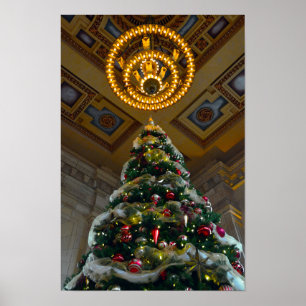 Affiche Sapin de Noël de la gare Union Station