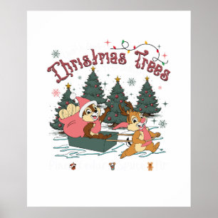 Affiche sapin de noël de tic et tac
