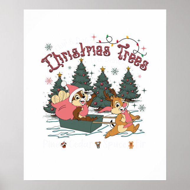 Affiche sapin de noël de tic et tac (Devant)