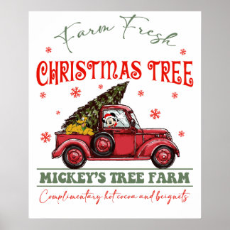 Affiche sapin de Noël fraîchement coupé2