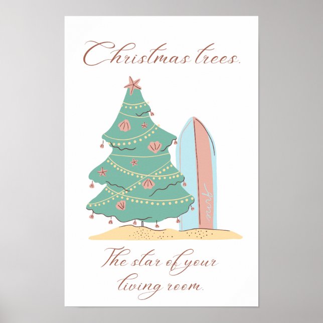 Affiche Sapins de Noël. La star de votre salon (Devant)