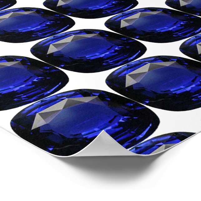 Affiche Sapphire Gemstone Blue (Coin)