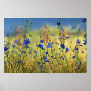 Affiche Sapphire & Gold Print