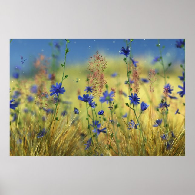 Affiche Sapphire & Gold Print (Devant)