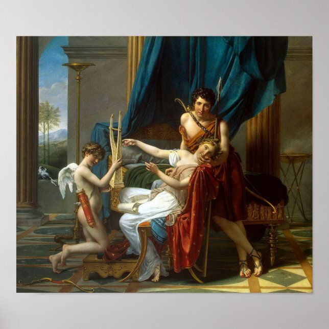 Affiche Sappho et Phaon par David (Devant)