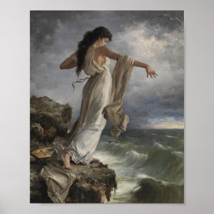 Affiche Sappho Par Miquel Carbonell I Selva (1854-1896)