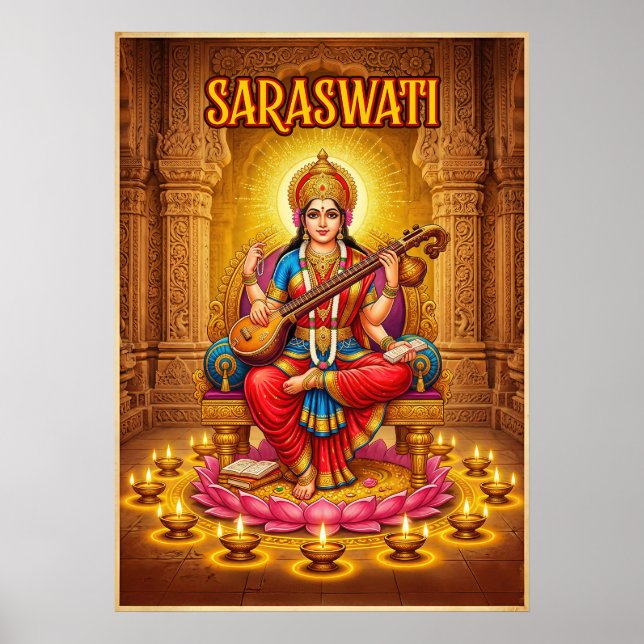 Affiche Saraswati V07 (Devant)