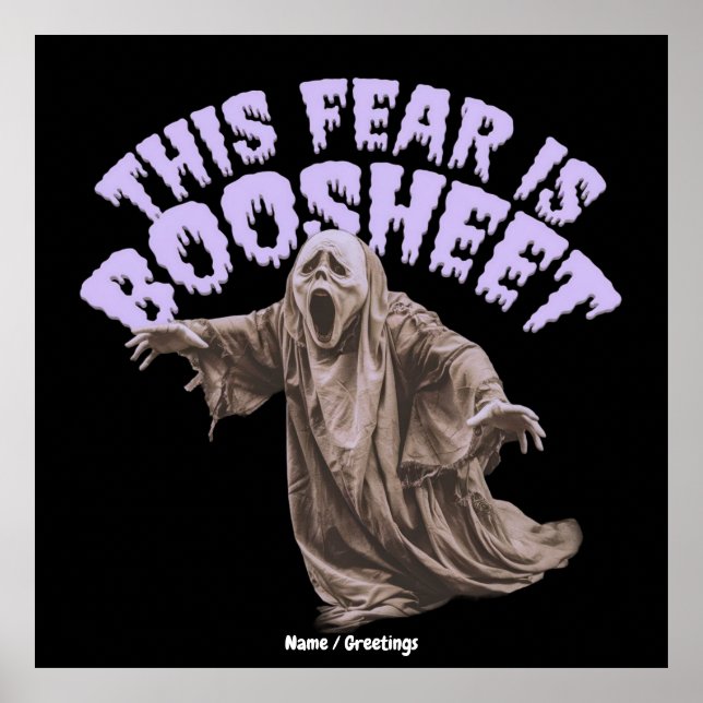 Affiche Sarcastic Horror Ghost Slang Pun Graphic (Devant)