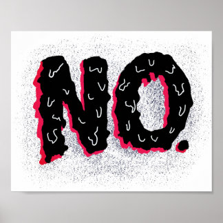 Affiche Sarcastique antisociale bizarre Pas de typographie