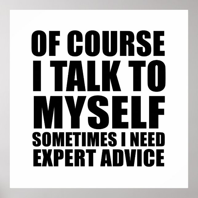 Affiche sarcastique drôle de dire humour adulte sarcasme (Devant)