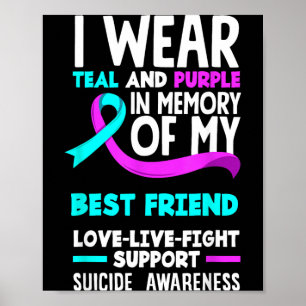 Affiche Sarcelle Violet En Mémoire Du Suicide De Meilleur 