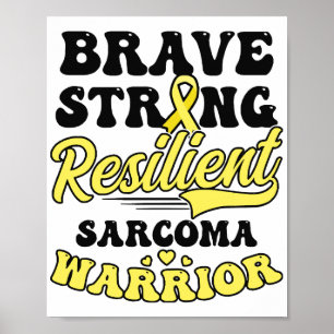 Affiche Sarcoma Cancer Chemise brave résistance forte