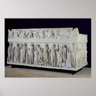 Affiche Sarcophage avec la frise des neuf Muses