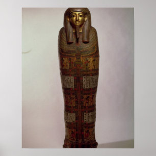 Affiche Sarcophage de Nehemes Mentou, prêtre d'Amon, Egy