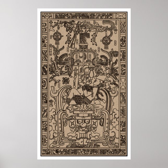 Affiche Sarcophage de Pacal - Ancien vaisseau spatial maya (Devant)