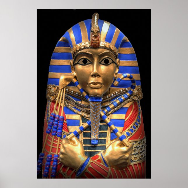 AFFICHE SARCOPHAGUS INTÉRIEUR DE PHARAOH ÉGYPTIEN (Devant)