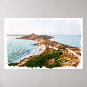 Affiche Sardaigne Italie Ile Voyage