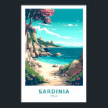 Affiche Sardaigne Italie Imprimer Voyage<br><div class="desc">Belle impression moderne célébrant la Sardaigne Italie.</div>
