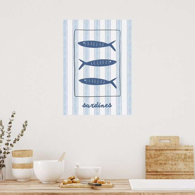 Affiche Sardines (Cuisine)
