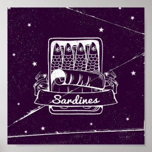 Affiche Sardines dans une boîte