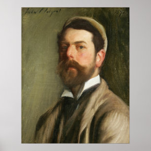 Affiche Sargent - Autoportrait 1892