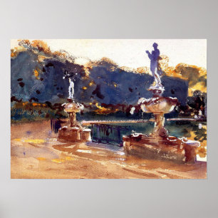 Affiche Sargent - Boboli Gardens 1907