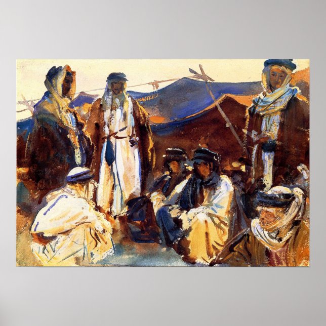 Affiche Sargent - Campement bédouin 1906 (Devant)