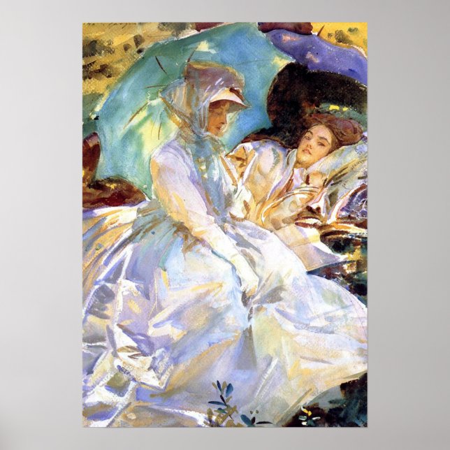 Affiche Sargent - Col du Simplon. Lecture 1911 (Devant)