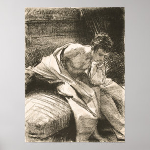 Affiche Sargent - Étude D'Un Jeune Homme Assis