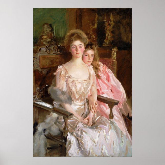 Affiche Sargent - Mme Warren (Gretchen Osgood) et fille (Devant)