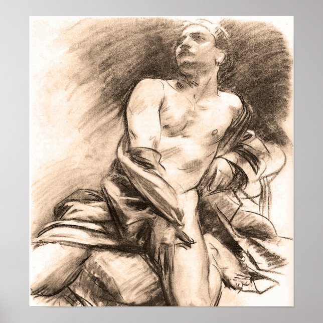 Affiche Sargent - Modèle de mise à genoux (Devant)