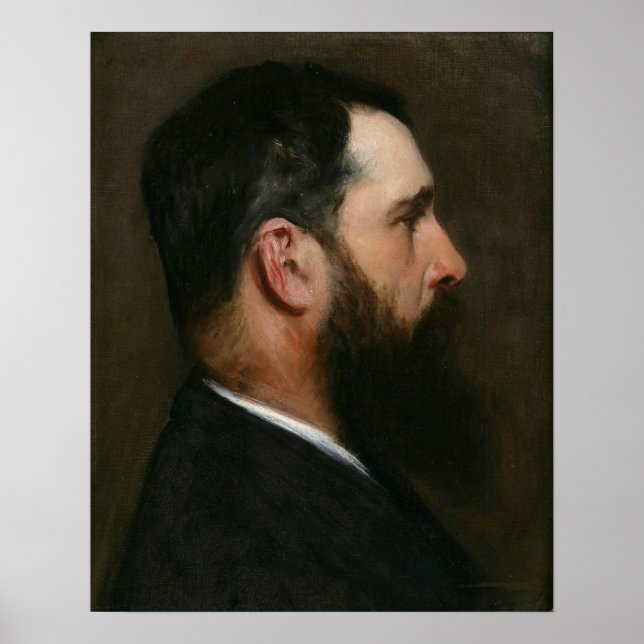 Affiche Sargent - Portrait De Claude Monet 1887 (Devant)