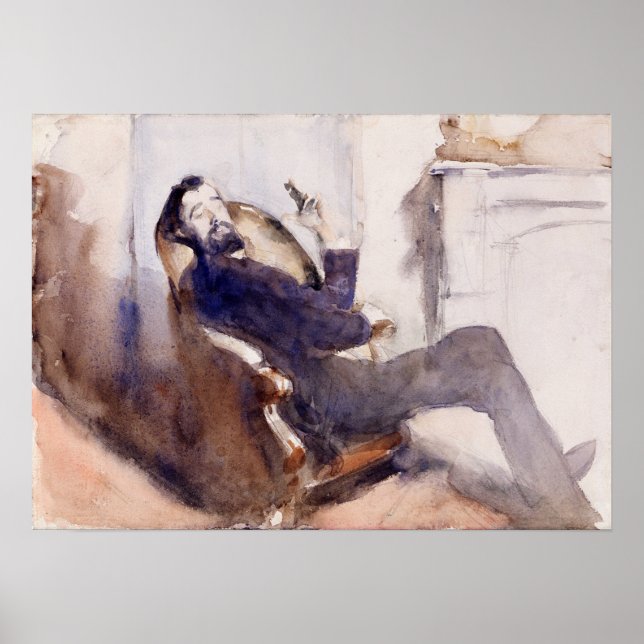 Affiche Sargent - Portrait De Paul-Cesar Helleu (Devant)