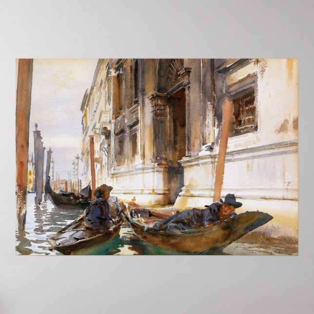 Affiche Sargent - Sieste des gondoliers (Devant)