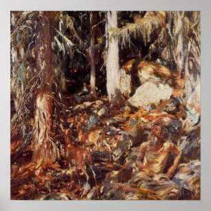 Affiche Sargent - The Hermit 1908