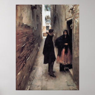 Affiche Sargent - Une Rue À Venise 1882