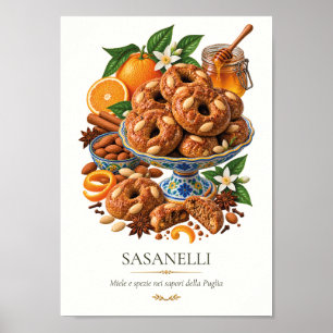 Affiche Sasanelli – Vintage Italian Dessert