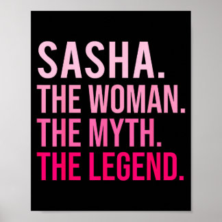 Affiche Sasha The Woman The Myth The Legend Funny Valentin