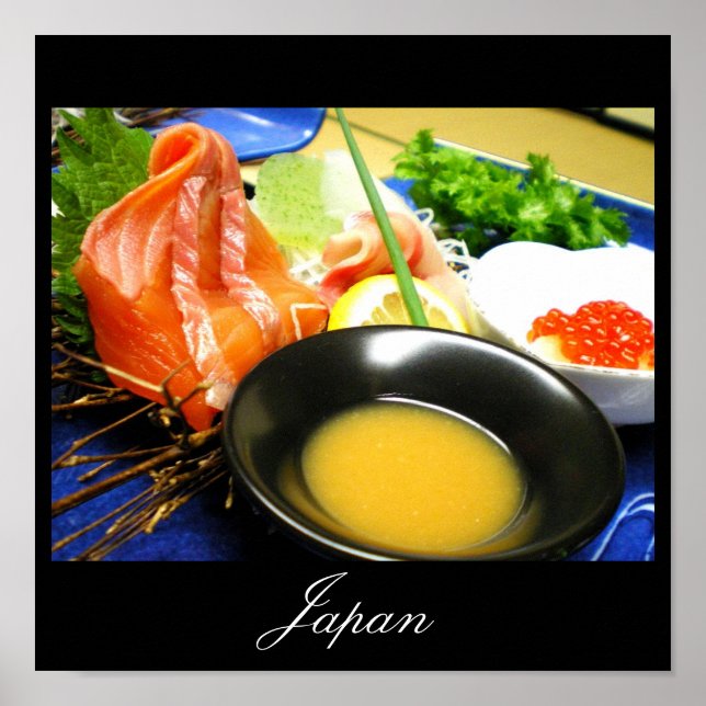 Affiche Sashimi au Japon (Devant)