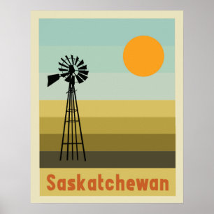 Affiche Saskatchewan Canada