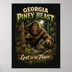 Affiche Sasquatch Bigfoot