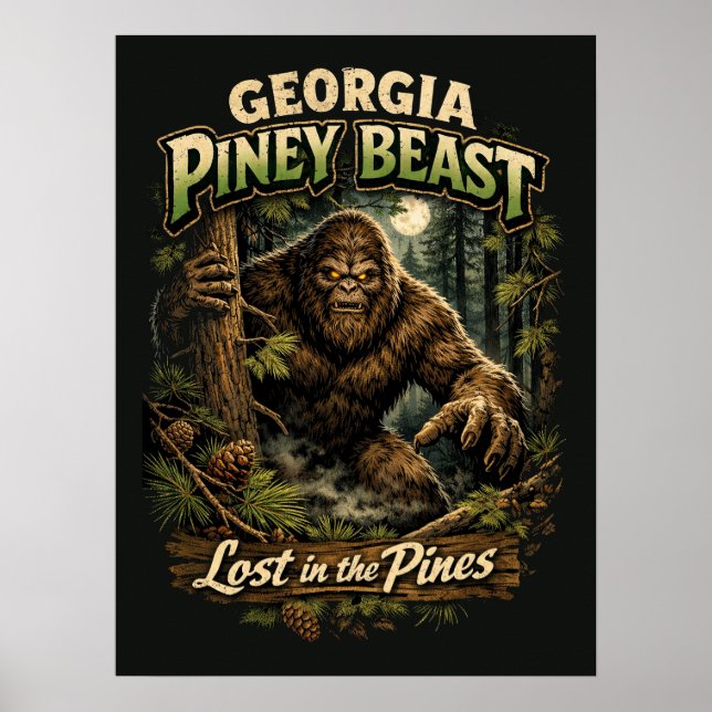 Affiche Sasquatch Bigfoot (Devant)